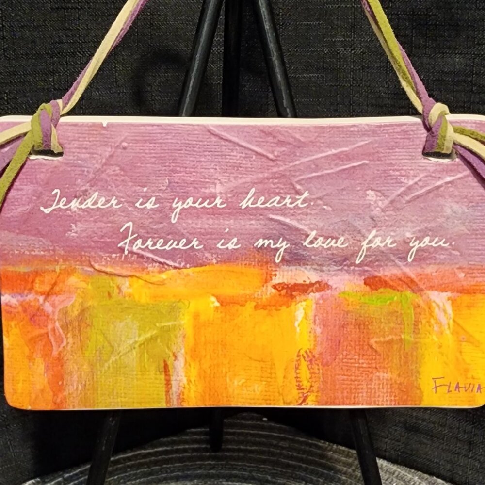 Tender is your heart - Dolomite Plaque - Flavia - Picture 2 of 4